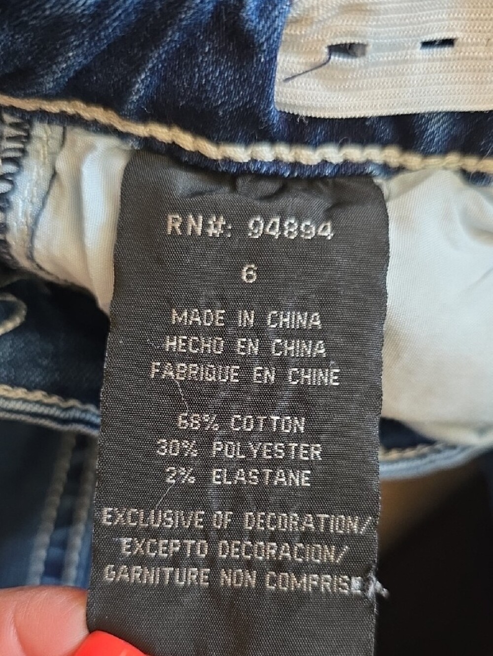 Girls Dark Blue Flared Denim Jeans - Picture 3 of 9